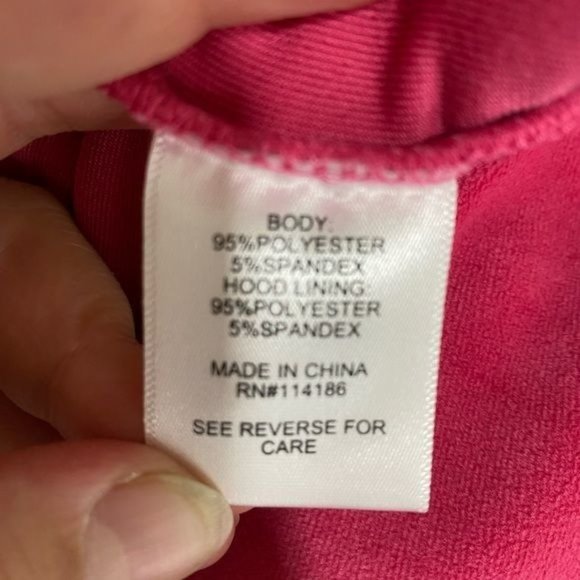 NWT Juicy Couture Pink Velour Long Sleeve Hooded Jumpsuit size small S - Picture 10 of 16